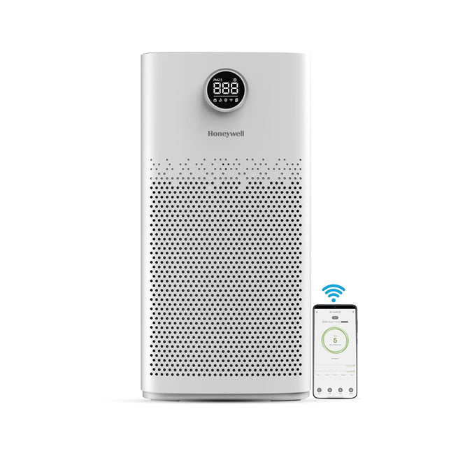 Honeywell Air Purifier For Home, 4 Stage Filtration,Covers 853sq.ft,PM 2.5 Level Display,with WIFI & ALEXA,H13 HEPA & Activated Carbon Filter,Removes 99.99% Pollutants,Micro Allergens-Air Touch P2 - Unboxify