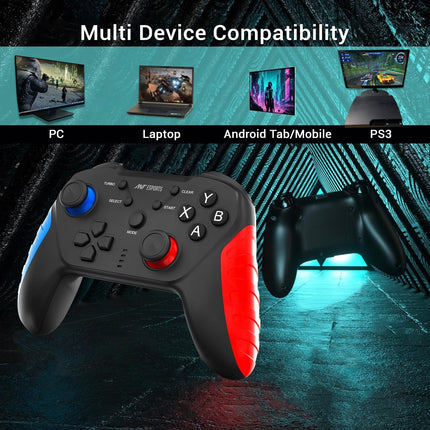Ant Esports GP310 Wireless Gamepad, Compatible for PC & Laptop (Windows 10/8 /7, Steam) / PS3 / Android