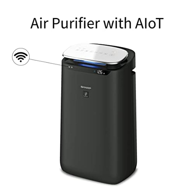 SHARP Room Air Purifier FX-J80M-H with High Density Plasmacluster™ Ion Technology, Haze Mode, Sleep Mode and Anti-Pollen Mode | Coverage Area: upto 680 ft²