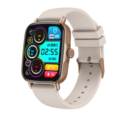 MINIX Crest Bluetooth Calling 1.69 HD Display Smartwatch l Bluetooth Calling l IP68 Waterproof l Rotary Crown l 100+ dial(Rose Gold) - Unboxify