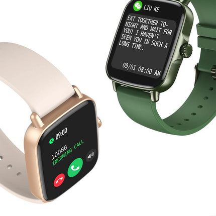 MINIX Crest Bluetooth Calling 1.69 HD Display Smartwatch l Bluetooth Calling l IP68 Waterproof l Rotary Crown l 100+ dial(Rose Gold) - Unboxify