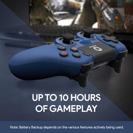 EvoFox Elite Play ps4 controller dualshock 4, iPad & iPhones | Bluetooth 5 | Dual Vibration | 6 Axis Gyro Sensor | 10 Hours of Game Play | Touch Panel | Built in Speaker | 3.5 mm Headset Port