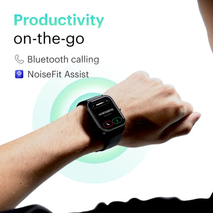 Noise ColorFit Pro 4 Max 1.8" Biggest Display, Bluetooth Calling Smart Watch, Built.in Alexa, 100 Sports Modes, Detection, Health & Productivity Suite (Jet Black) - Unboxify