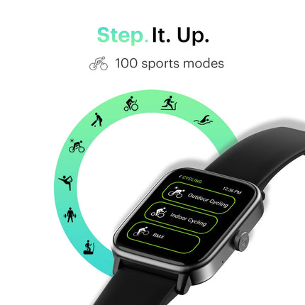 Noise ColorFit Pro 4 Max 1.8" Biggest Display, Bluetooth Calling Smart Watch, Built.in Alexa, 100 Sports Modes, Detection, Health & Productivity Suite (Jet Black) - Unboxify