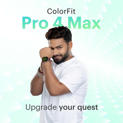 Noise ColorFit Pro 4 Max 1.8" Biggest Display, Bluetooth Calling Smart Watch, Built.in Alexa, 100 Sports Modes, Detection, Health & Productivity Suite (Jet Black) - Unboxify
