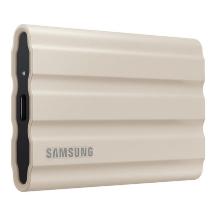 Samsung T7 Shield Portable SSD 2TB USB 3.2 Gen2 External SSD, Beige, Up to 1,050MB/s, Rugged, IP65 Water & Dust Resistant, for Photographers, Content Creators and Gaming, Mac Compatible, MU-PE2T0K