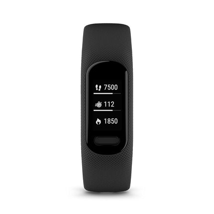 Garmin Vivosmart 5 with OLED Display, Health and Fitness Tracker,SPO2 and 24/7 Heart Rate, Battery Upto 7 Days, Advance Sleep Monitoring and Stress Tracking, 5ATM Water Rating - Black with Large Band - Unboxify