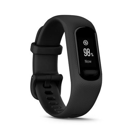 Garmin Vivosmart 5 with OLED Display, Health and Fitness Tracker,SPO2 and 24/7 Heart Rate, Battery Upto 7 Days, Advance Sleep Monitoring and Stress Tracking, 5ATM Water Rating - Black with Large Band - Unboxify