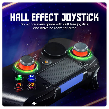 Cosmic Byte Stratos Xenon All in One PS4/iOS/Android/PC Wireless Programmable Gamepad, Magnetic Accurate Triggers, Upgraded Hall Effect Joysticks (Black) - Unboxify