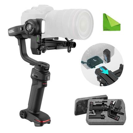 ZHIYUN Weebill 3 Camera Gimbal Stabilizer for DSLR Camera & Mirrorless Camera, Black - Unboxify