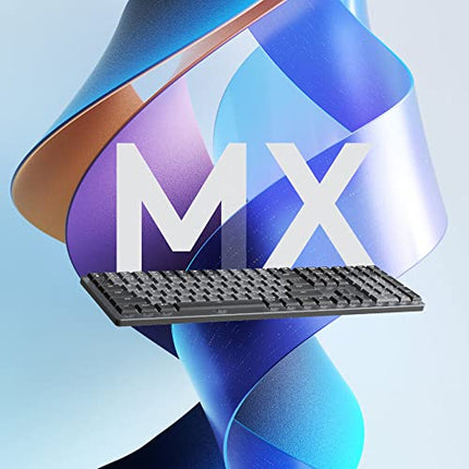Logitech MX Mechanical Wireless Illuminated Performance Keyboard with Free Adobe Subscription, Linear Switches, Backlit Keys, Bluetooth, USB-C - Unboxify