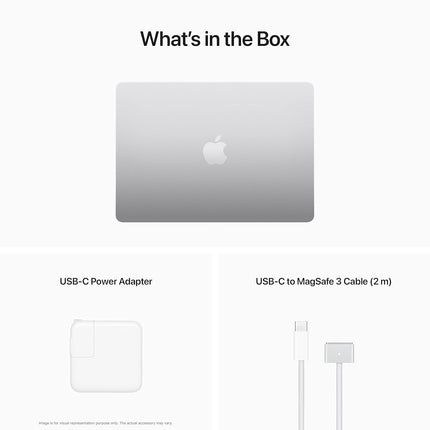 2022 Apple MacBook Air Laptop with M2 chip: 34.46 cm (13.6-inch) Liquid Retina Display, 8GB RAM, 256GB SSD Storage, Backlit Keyboard, 1080p FaceTime HD Camera. Works with iPhone/iPad; Silver