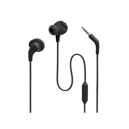 JBL Endurance Run 2, Sports in Ear Wired Earphones with Mic, Pure Bass, Sweatproof, Flexsoft eartips, Magnetic Earbuds, Fliphook & TwistLock Technology with Voice Assistant Support for Mobiles (Black) - Unboxify