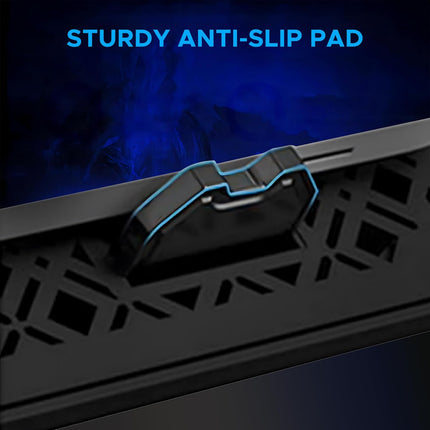 Ant Esports NC210 Gaming Laptop RGB Cooling Pad, 6 Quite Cooling Fans, Dual USB Ports, 5 Height Adjustable, Ergonomic Stand for 10″–15.6″ Laptops – High Airflow Speed Function Notebook Cooler