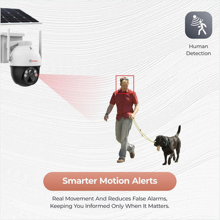 Trueview Wireless 4G Cellular Sim 4Mp Solar Powered CCTV Security Camera with 1080p Solar Panel | Surveillance for Agriculture | Remote Area | Construction Site | Garden (4MP Solar Mini PTZ) - Unboxify