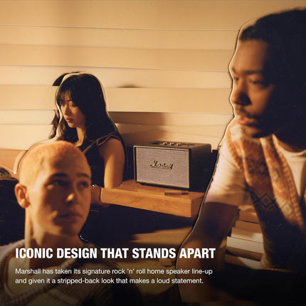 Marshall Acton III Wired Connectivity Stereo Home Speakers with Bluetooth 5.2 & RCA or 3.5mm Input – Black