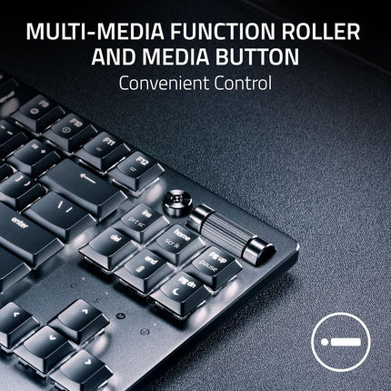 Razer DeathStalker V2 Pro Tenkeyless - Wireless Low Profile Optical Gaming Keyboard (Linear Red Switch) - White Edition - US Layout - World Packaging