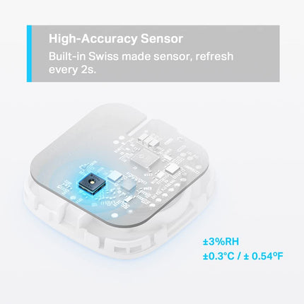 Tapo Smart Temperature & Humidity Sensor, Free Data Storage, Real-Time Notifications, Battery Included, Work With Alexa And Google Home, Hub Required Sold Separately, White (T310) - Unboxify