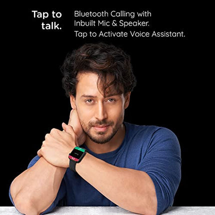 Pebble Newly Launched Cosmos Prime Bluetooth Calling Smart Watch, Largest 1.91" Bezel-Less Edge-to-Edge Display, 600 Nits Brightness, Sleek Metallic Body, Wireless Charging, Health Suite (Jet Black)