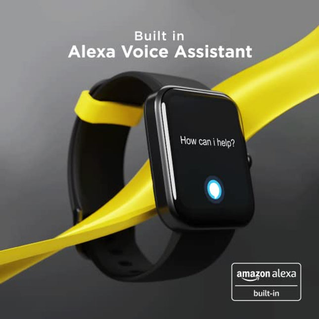 Boat Xtend Smartwatch Batman Edition w/Alexa Built-in, 1.69 HD Display, Multiple Watch Faces, Stress Monitor, Heart & SpO2 Monitoring, 14 Sports Modes, Sleep Monitor, 5 ATM(Knight Black) - Unboxify