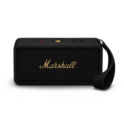 Marshall Middleton Portable Bluetooth Speaker with 20+ Hours of Portable Playtime, 360° Sound, Dust & Waterproof (IP67) - Black & Brass