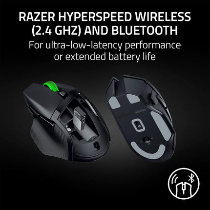 Razer Basilisk V3 X HyperSpeed Wireless Gaming Mouse: Bluetooth & HyperSpeed Wireless Compatible | 7 Programmable Buttons | 18000 DPI Optical Sensor - Matte Black - RZ01-04870100-R3A1
