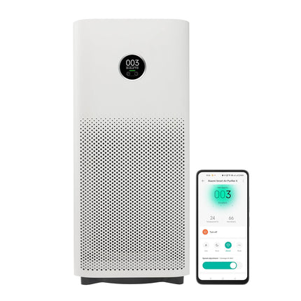 Xiaomi Smart Air Purifier 4, Best Purified Air Delivery Rate 387 m3/hr, True HEPA, traps 99.99% Virus, High coverage: 516 Sq Ft, Fast Purification in 7 Mins, RoHS & Allergy Care Certified, Alexa&GA - Unboxify