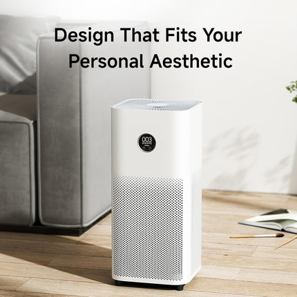 Xiaomi Smart Air Purifier 4, Best Purified Air Delivery Rate 387 m3/hr, True HEPA, traps 99.99% Virus, High coverage: 516 Sq Ft, Fast Purification in 7 Mins, RoHS & Allergy Care Certified, Alexa&GA - Unboxify
