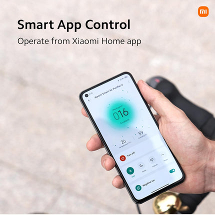 Xiaomi Smart Air Purifier 4, Best Purified Air Delivery Rate 387 m3/hr, True HEPA, traps 99.99% Virus, High coverage: 516 Sq Ft, Fast Purification in 7 Mins, RoHS & Allergy Care Certified, Alexa&GA - Unboxify