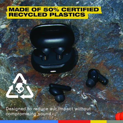 Skullcandy Smokin Buds Wireless in Ear Earbuds – ENC Clear Calls, Music/Movie/Podcast EQ Modes, 20Hr Battery + Rapid Charge, Touch Controls, Solo Bud Use, IPX4 Water Resistant - Unboxify