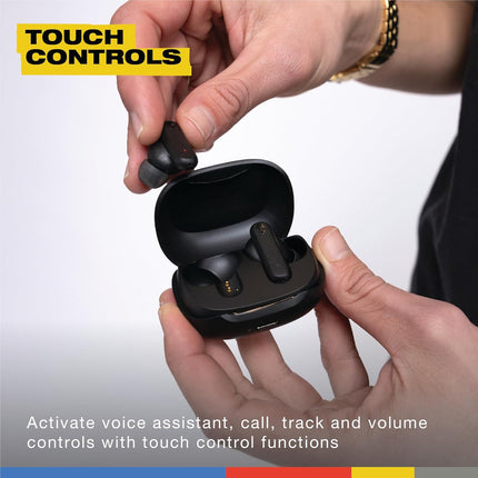 Skullcandy Smokin Buds Wireless in Ear Earbuds – ENC Clear Calls, Music/Movie/Podcast EQ Modes, 20Hr Battery + Rapid Charge, Touch Controls, Solo Bud Use, IPX4 Water Resistant - Unboxify