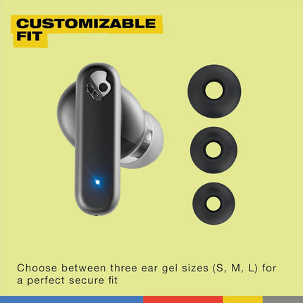 Skullcandy Smokin Buds Wireless in Ear Earbuds – ENC Clear Calls, Music/Movie/Podcast EQ Modes, 20Hr Battery + Rapid Charge, Touch Controls, Solo Bud Use, IPX4 Water Resistant - Unboxify