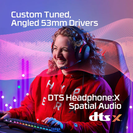 HyperX Cloud III – Wired Gaming Over Ear Headset, Pc, Ps5, Xbox Series X|S, Angled 53Mm Drivers, DTS, Memory Foam, Durable Frame, Ultra-Clear 10Mm Mic, USB-C, USB-A, 3.5Mm – Black/Red (727A9Aa)