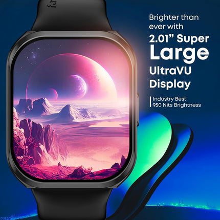 Fastrack New Limitless FS1+ Smart Watch|Biggest 2.01" UltraVU Display|Industry Best 950 Nits Brightness|SingleSync BT Calling|NitroFast Charging|110+ Sports Modes|200+ Watchfaces|Upto 7 Days Battery - Unboxify