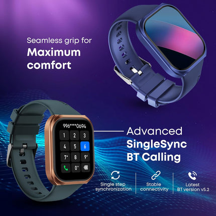 Fastrack New Limitless FS1+ Smart Watch|Biggest 2.01" UltraVU Display|Industry Best 950 Nits Brightness|SingleSync BT Calling|NitroFast Charging|110+ Sports Modes|200+ Watchfaces|Upto 7 Days Battery - Unboxify