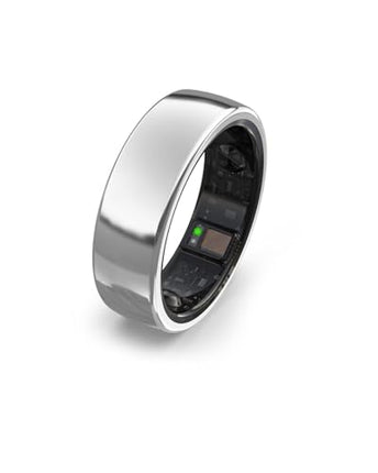 aaboRing, Health & Fitness Tracker Smart Ring, Advance Sleep Monitoring, Stress & Activity Tracking, Titanium, IP68 Waterproof (US Size No 13, Wireless Stellar Silver) - Unboxify