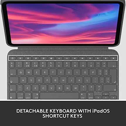 Logitech Combo Touch Detachable 10th Gen iPad Keyboard Case with Large Precision Trackpad, Full-Size Backlit Keyboard, and Smart Connector Technology - Unboxify