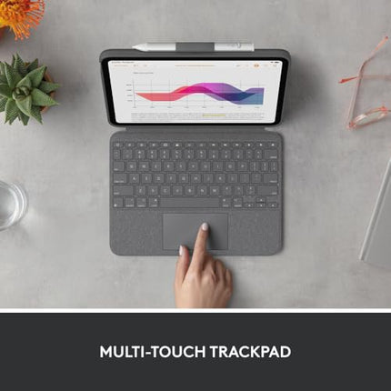 Logitech Combo Touch Detachable 10th Gen iPad Keyboard Case with Large Precision Trackpad, Full-Size Backlit Keyboard, and Smart Connector Technology - Unboxify