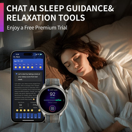 Amazfit Balance 46mm AMOLED Smart Watch, Body Composition, 14 Days Battery, Dual-Band GPS, BT Calling, VO2 Max, Aluminium Alloy Frame, Temperature Sensor, Train Smarter with AI Zepp Coach(Sunset Grey)