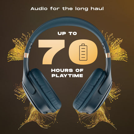 Noise Newly Launched Three Wireless On-Ear Headphones with 70H Playtime, 40mm Driver, Low Latency(up to 45ms),Dual Pairing, BT v5.3 - Unboxify