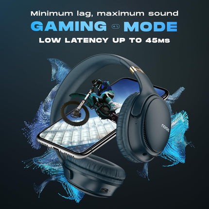 Noise Newly Launched Three Wireless On-Ear Headphones with 70H Playtime, 40mm Driver, Low Latency(up to 45ms),Dual Pairing, BT v5.3 - Unboxify