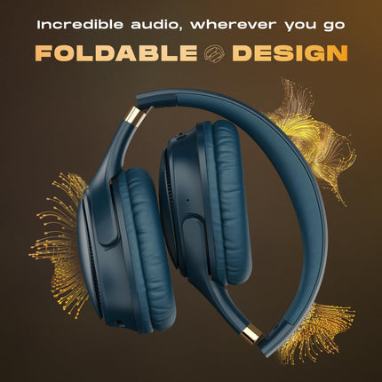 Noise Newly Launched Three Wireless On-Ear Headphones with 70H Playtime, 40mm Driver, Low Latency(up to 45ms),Dual Pairing, BT v5.3 - Unboxify