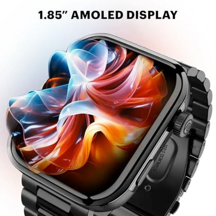 Noise Pro 5 Smart Watch with 1.85" AMOLED Display, BT Calling, New DIY Watch Faces, Ultra Personalization with Smart Dock, Productivity Suite, 100 Sports Modes and More - (Classic Blue) - Unboxify