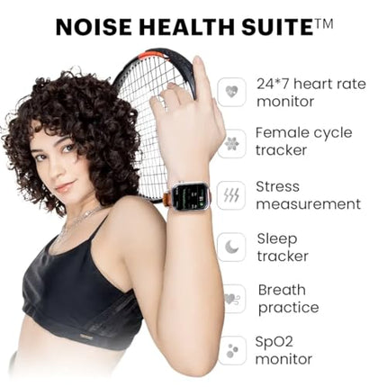 Noise Pro 5 Smart Watch with 1.85" AMOLED Display, BT Calling, New DIY Watch Faces, Ultra Personalization with Smart Dock, Productivity Suite, 100 Sports Modes and More - (Classic Blue) - Unboxify