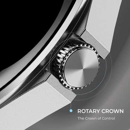 beatXP Nuke 1.32” Super AMOLED Display Bluetooth Calling Smart Watch, 466 * 466px, Metal Body, 500 Nits, 60Hz Refresh Rate, 100+ Sports Modes, 24/7 Health Tracking, IP67 (Silver with Metal Magnetic) - Unboxify