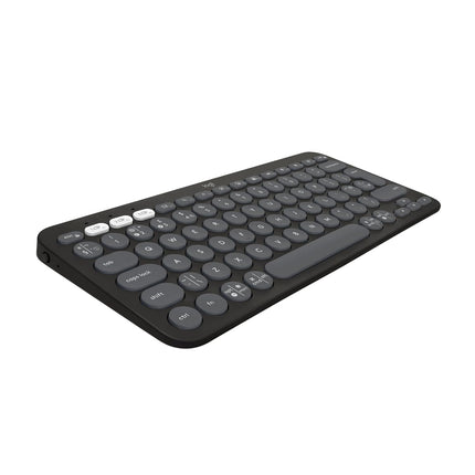 Logitech Pebble Keys 2 K380s, Multi-Device Bluetooth Wireless Keyboard with Customisable Shortcuts, Slim and Portable, Easy-Switch for Windows, macOS, iPadOS, Android, Chrome OS