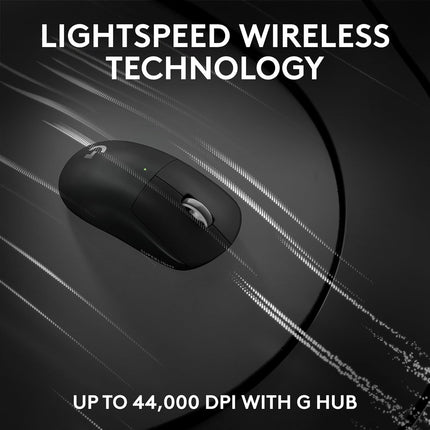 Logitech G PRO X Superlight 2 Lightspeed Wireless Gaming Mouse, Lightweight, LIGHTFORCE Hybrid Switches, Hero 2 Sensor, 32,000 DPI, 5 Programmable Buttons, USB-C Charging, PC & Mac - Black