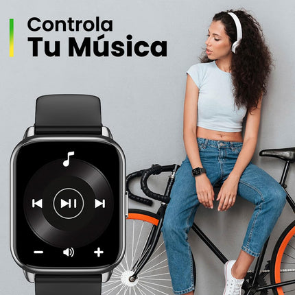 Amazfit Pop 2 with Ultra-Large 1.78 inch HD AMOLED Display, BT Calling, SpO2 Smartwatch