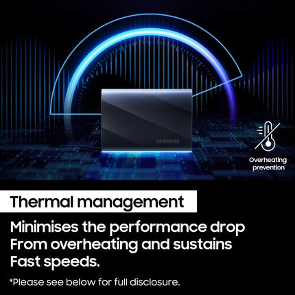 Samsung T9 Portable External SSD 4TB, USB 3.2, Speed up to 2,000 MB/s Read/Write Speed, Storage for Professional Creators - videographers, Graphic Designers, Artists, MU-PG4T0B/WW, Black