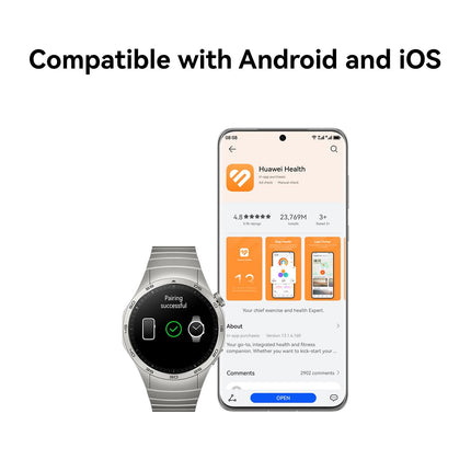 Huawei Watch GT4 46mm Smartwatch Compatible with Android & iOS